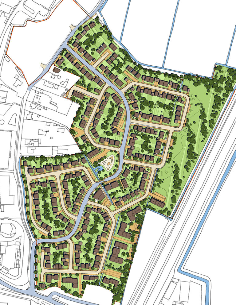 A masterplan for a residential development in Somerset