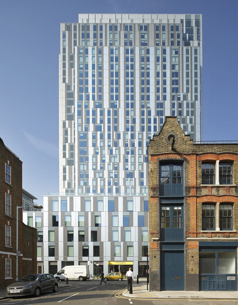A student residential tower in Spitalfields