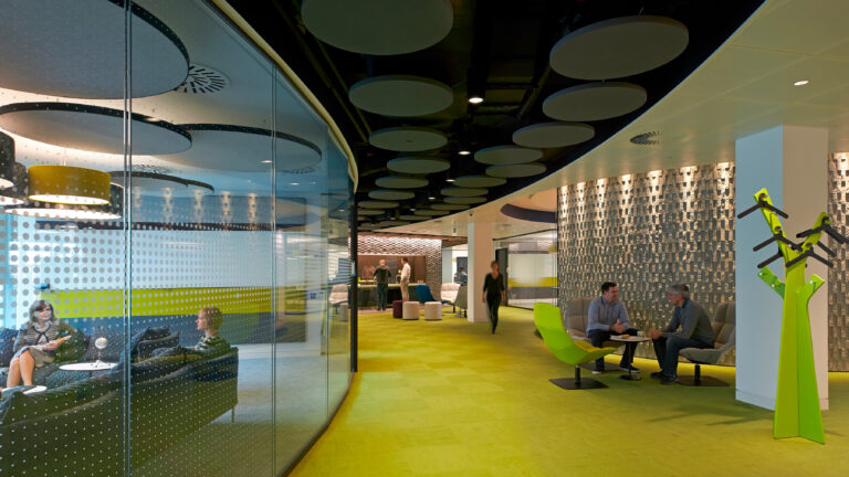 The workplace design for Skype's offices in London