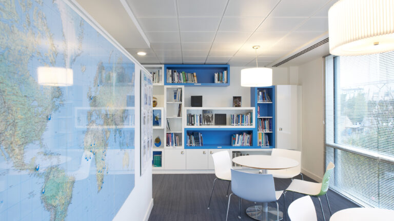 Interior design of WaterAid's offices