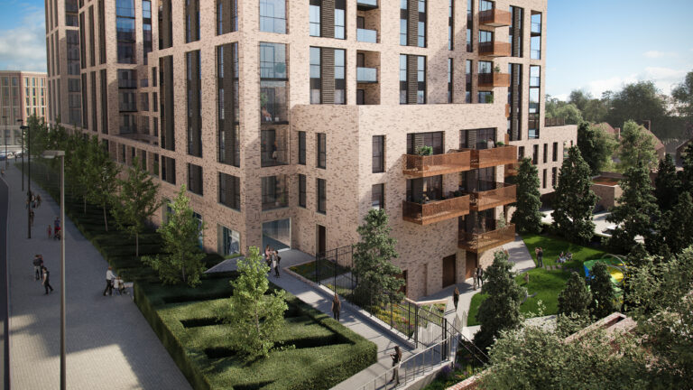 New residential quarter in Acton, West London